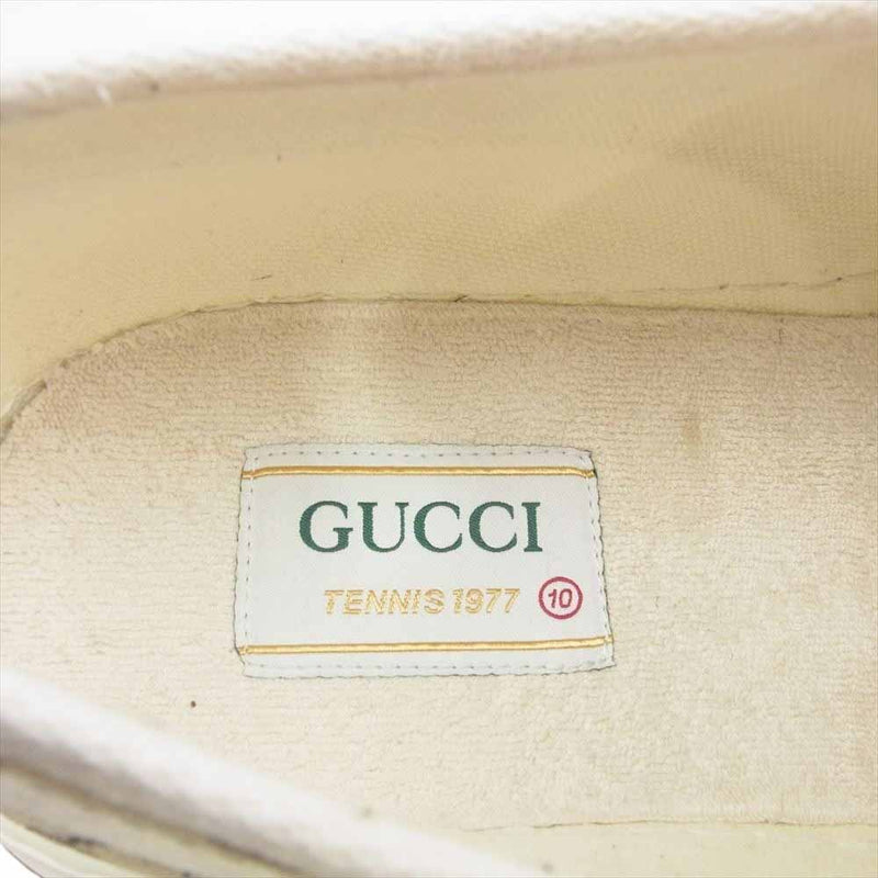 GUCCI グッチ 23AW 745997 ベージュ ＆ エボニー オリジナル GGキャンバス ローカット スニーカー  ライトブラウン系 10【中古】