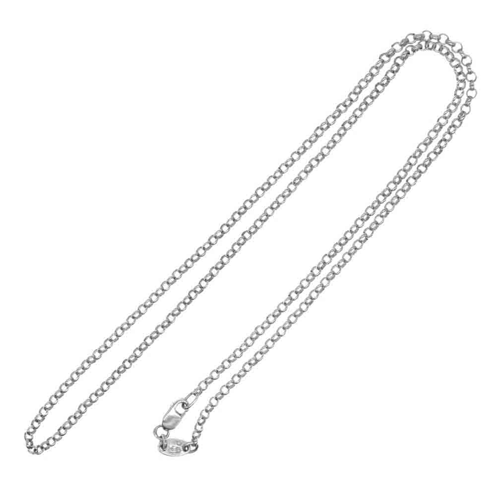 CHROME HEARTS クロムハーツ（原本無） NECKCHAIN R18inch ロールチェーン 18インチ シルバー ネックレス シルバー系【中古】
