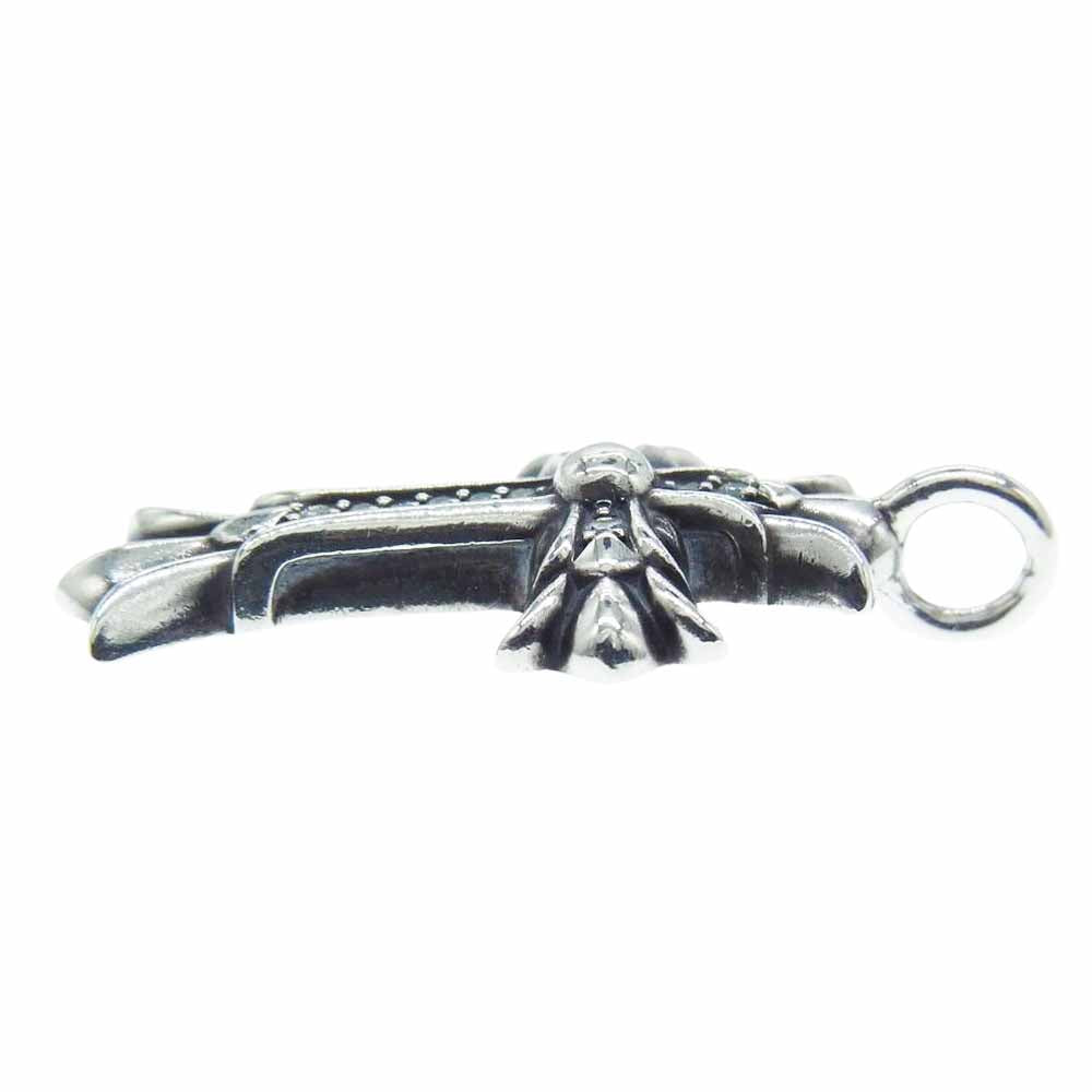 CHROME HEARTS クロムハーツ（原本有） DBL CH CRSP PAVE DIA ダブルCHクロス パヴェダイヤ チャーム ネックレストップ シルバー系【中古】
