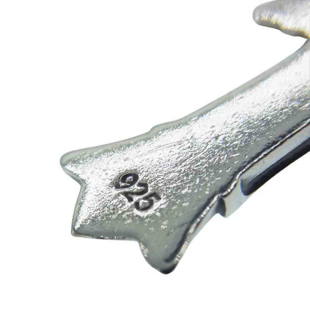 CHROME HEARTS クロムハーツ（原本有） DBL CH CRSP PAVE DIA ダブルCHクロス パヴェダイヤ チャーム ネックレストップ シルバー系【中古】
