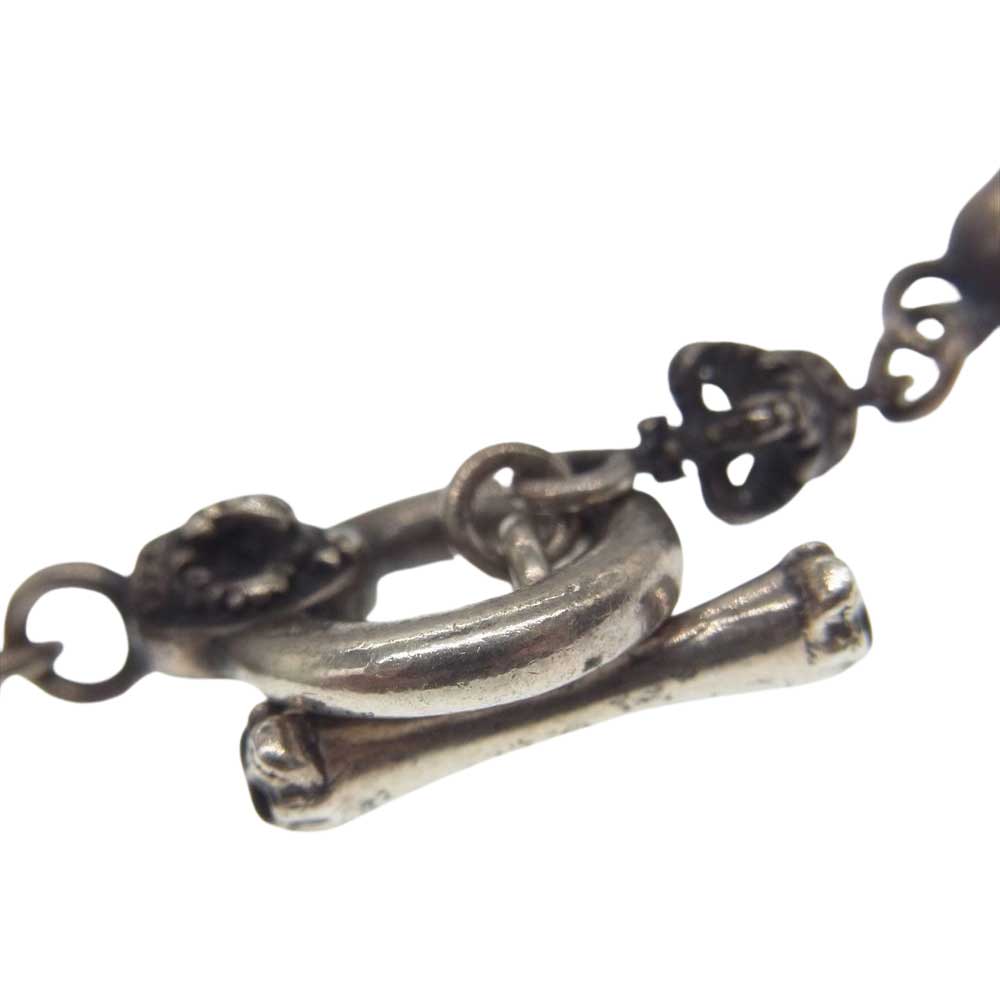 Justin Davis ジャスティンデイビス SBJ126 ギャランティ付属 SKULL DIVINE Bracelet スカル クラウン ブレスレット シルバー系【中古】
