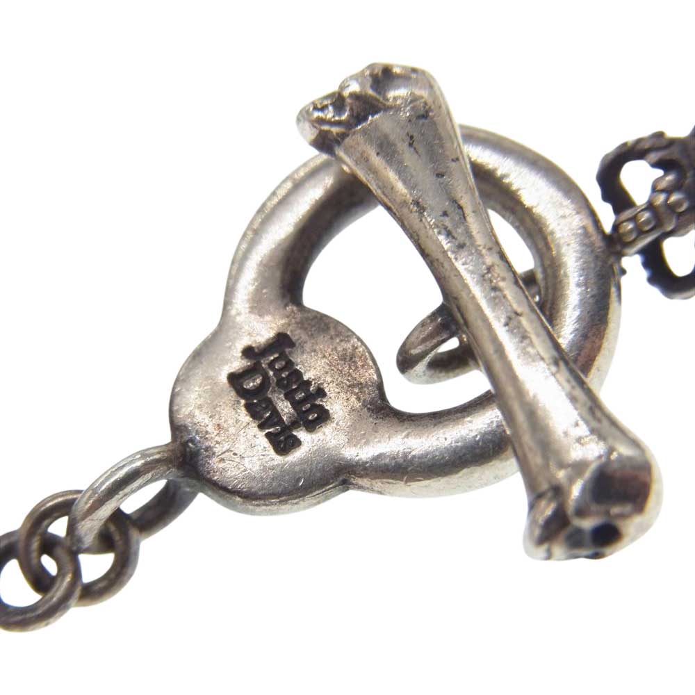 Justin Davis ジャスティンデイビス SBJ126 ギャランティ付属 SKULL DIVINE Bracelet スカル クラウン ブレスレット シルバー系【中古】