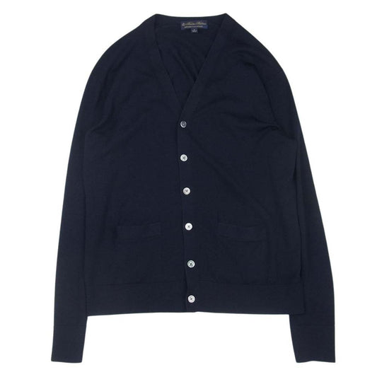 Brooks Brothers ブルックスブラザーズ メリノウール カーディガン ネイビー系 S【中古】
