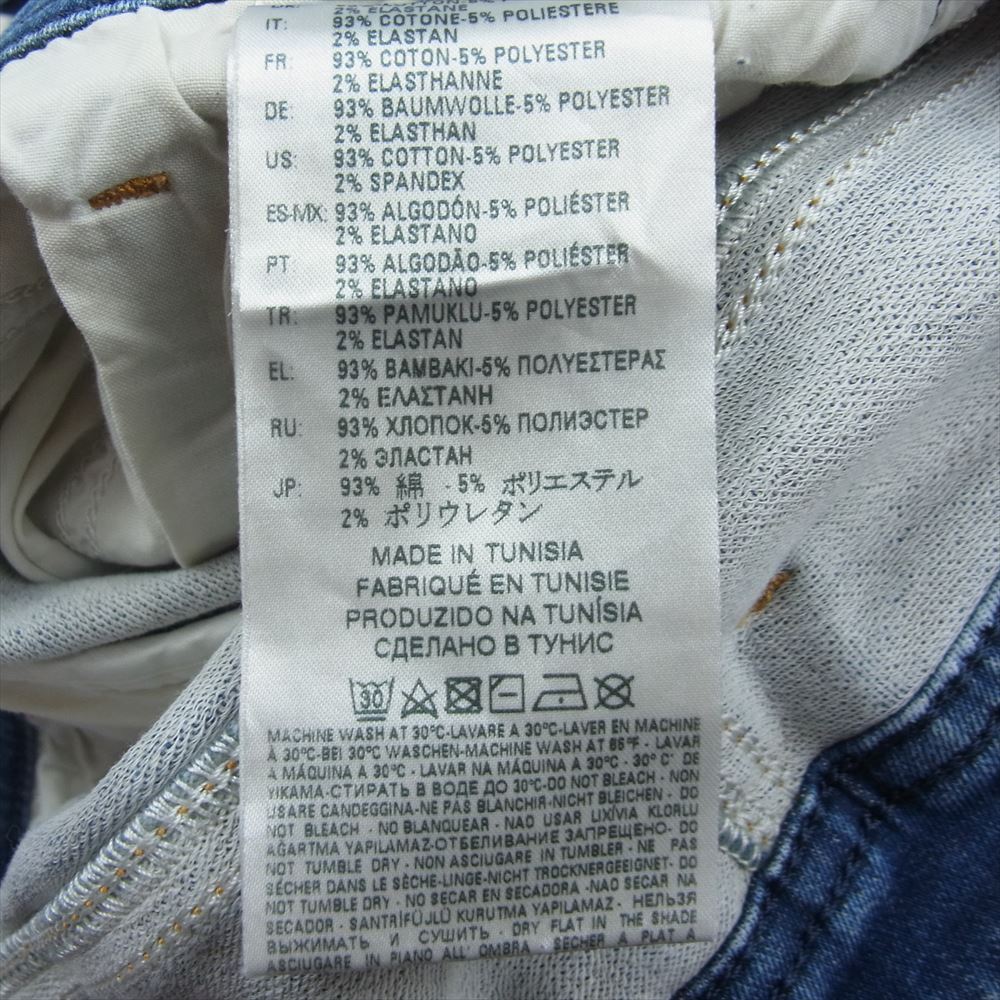 DIESEL ディーゼル TOMMER-T 5P ジョグデニム スキニーデニム ジーンズ インディゴブルー系 29【中古】