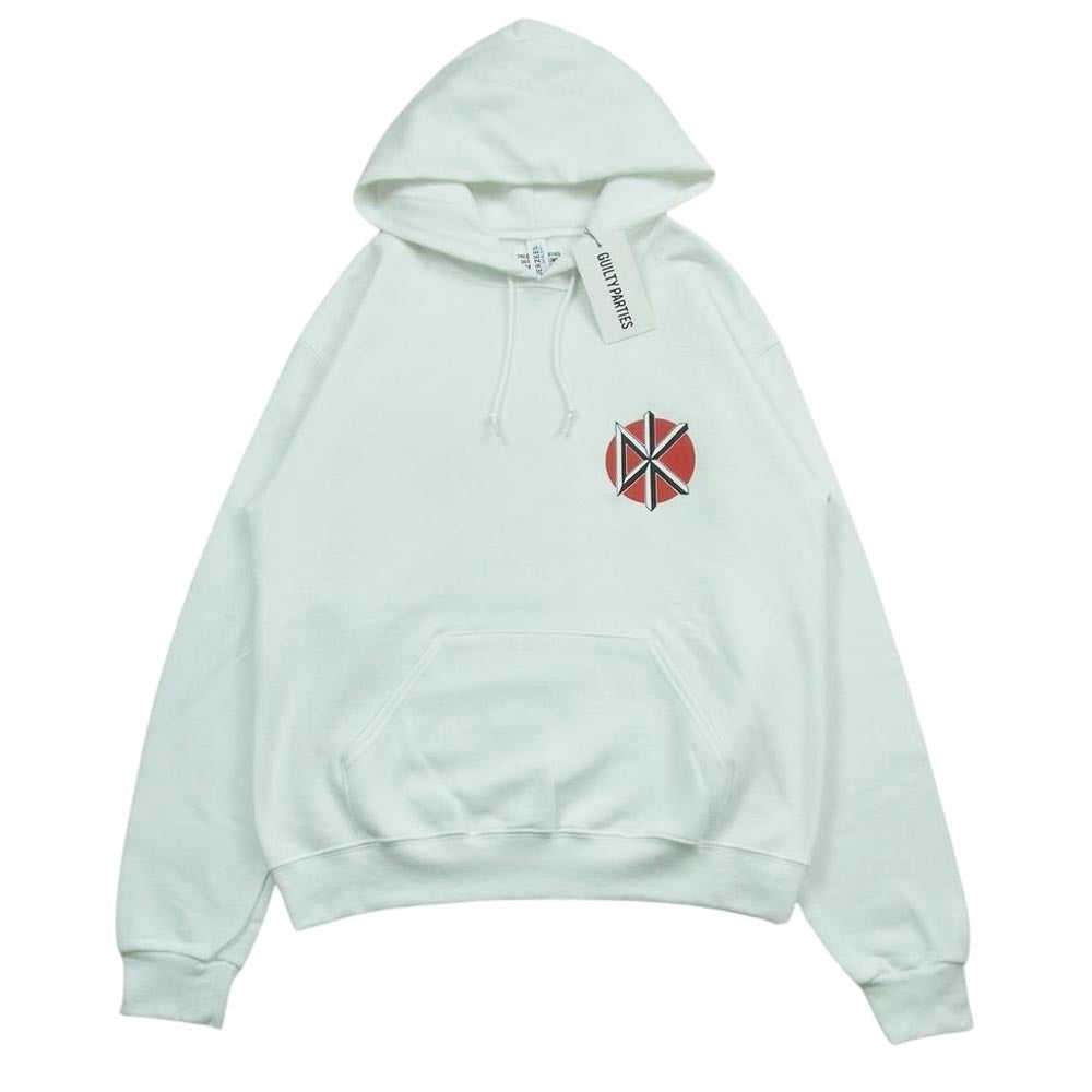 WACKO MARIA ワコマリア 23AW WM-SS01 DEAD KENNEDYS PULL OVER HOODED SWEAT SHIRT デッドケネディーズ スウェット パーカー フーディ ホワイト系 M【極上美品】【中古】