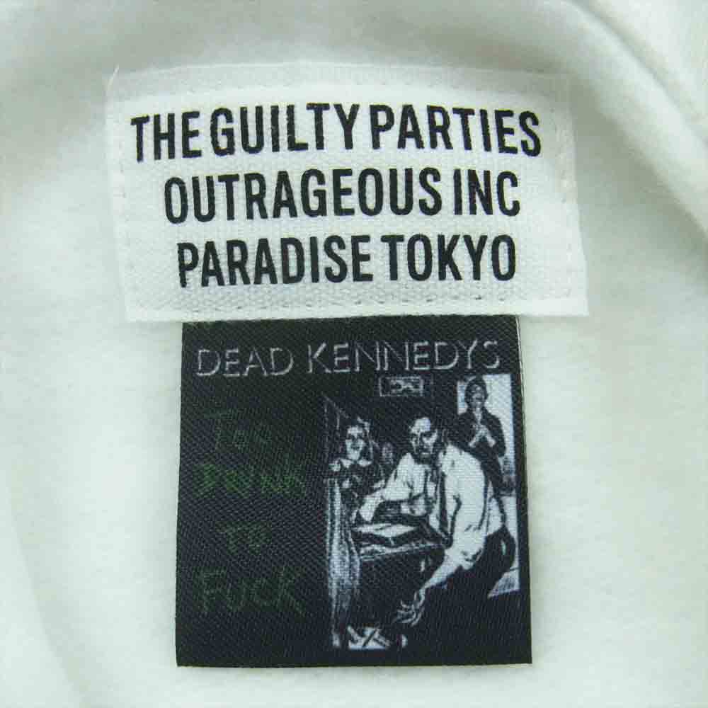 WACKO MARIA ワコマリア 23AW WM-SS01 DEAD KENNEDYS PULL OVER HOODED SWEAT SHIRT デッドケネディーズ スウェット パーカー フーディ ホワイト系 M【極上美品】【中古】