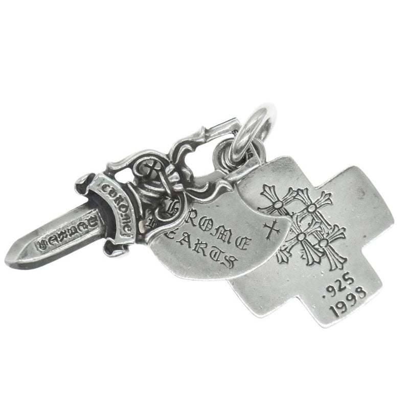 CHROME HEARTS クロムハーツ（原本無） 3TRINKETS オールド スリートリンケッツ ペンダントトップ シルバー系【中古】