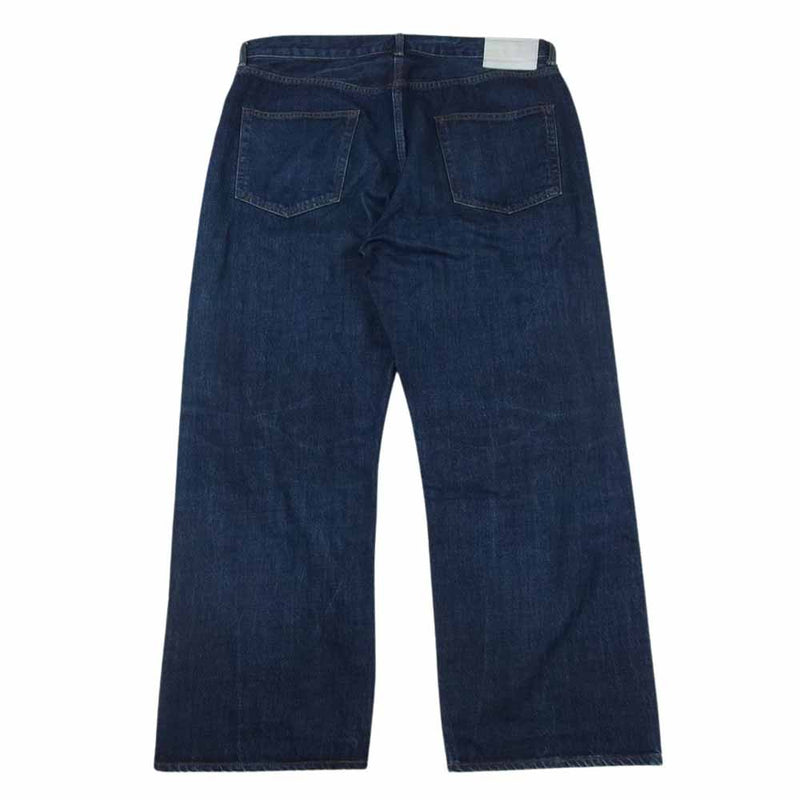 Ron Herman ロンハーマン 3820600003 Used Wide Denim Pants ユーズド ワイド デニム パンツ ボタンフライ インディゴブルー系 36【中古】