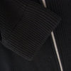 MAISON MARGIELA メゾンマルジェラ 22AW SI1HA0013 S17781  コットン ウール 7ゲージ ジップアップ ドライバーズ ニット  ブラック系 XL【中古】