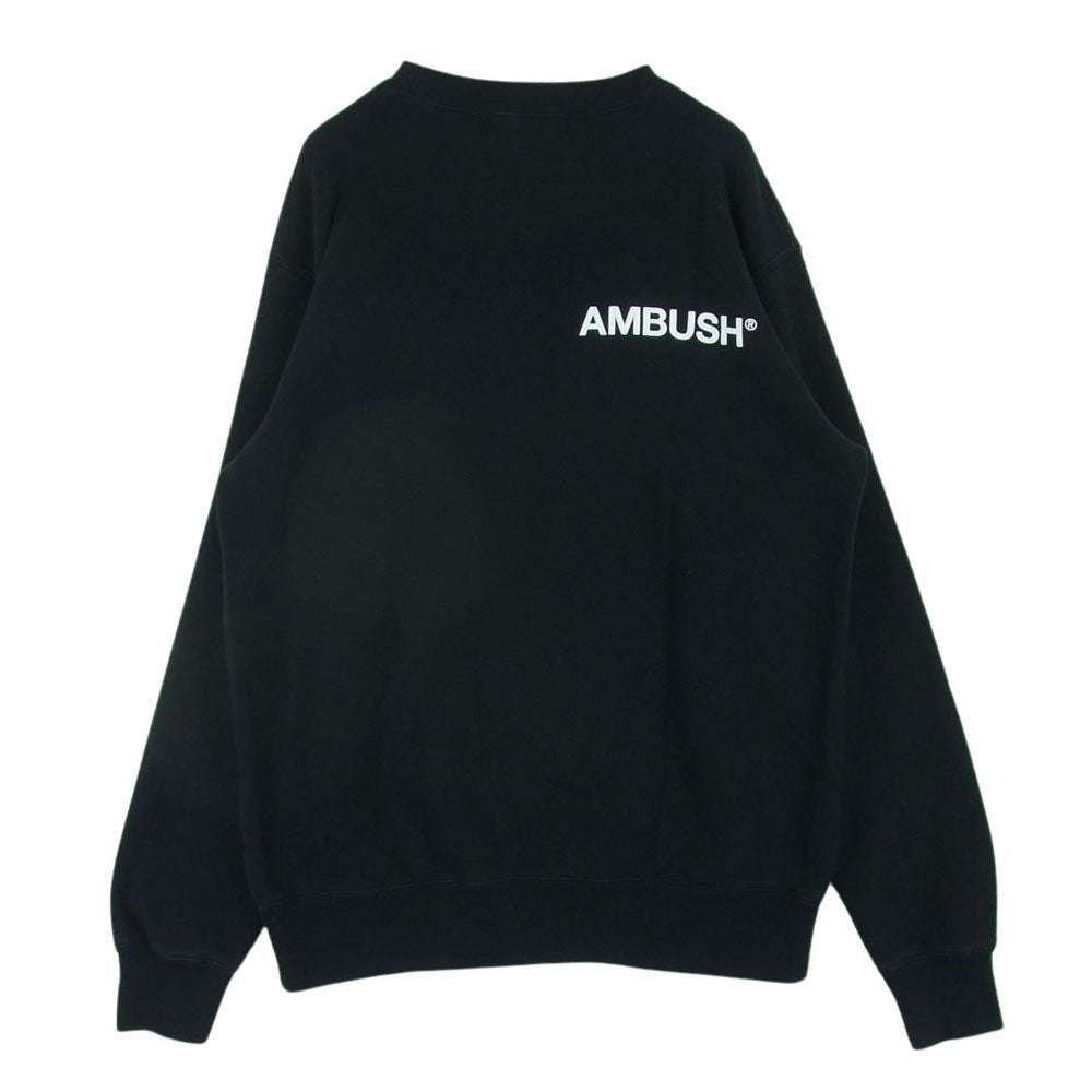 AMBUSH アンブッシュ 12111480-B ロゴ クルーネック スウェット トレーナー 中国製 ブラック系 2【中古】