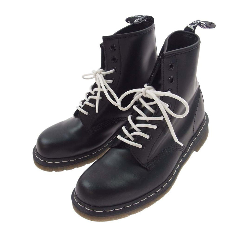 Dr.Martens ドクターマーチン 24758001 8 EYE BOOT 8ホール レザー ホワイトステッチ ブーツ ブラック系 UK8【中古】