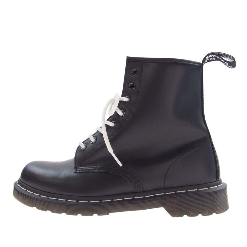 Dr.Martens ドクターマーチン 24758001 8 EYE BOOT 8ホール レザー ホワイトステッチ ブーツ ブラック系 UK8【中古】