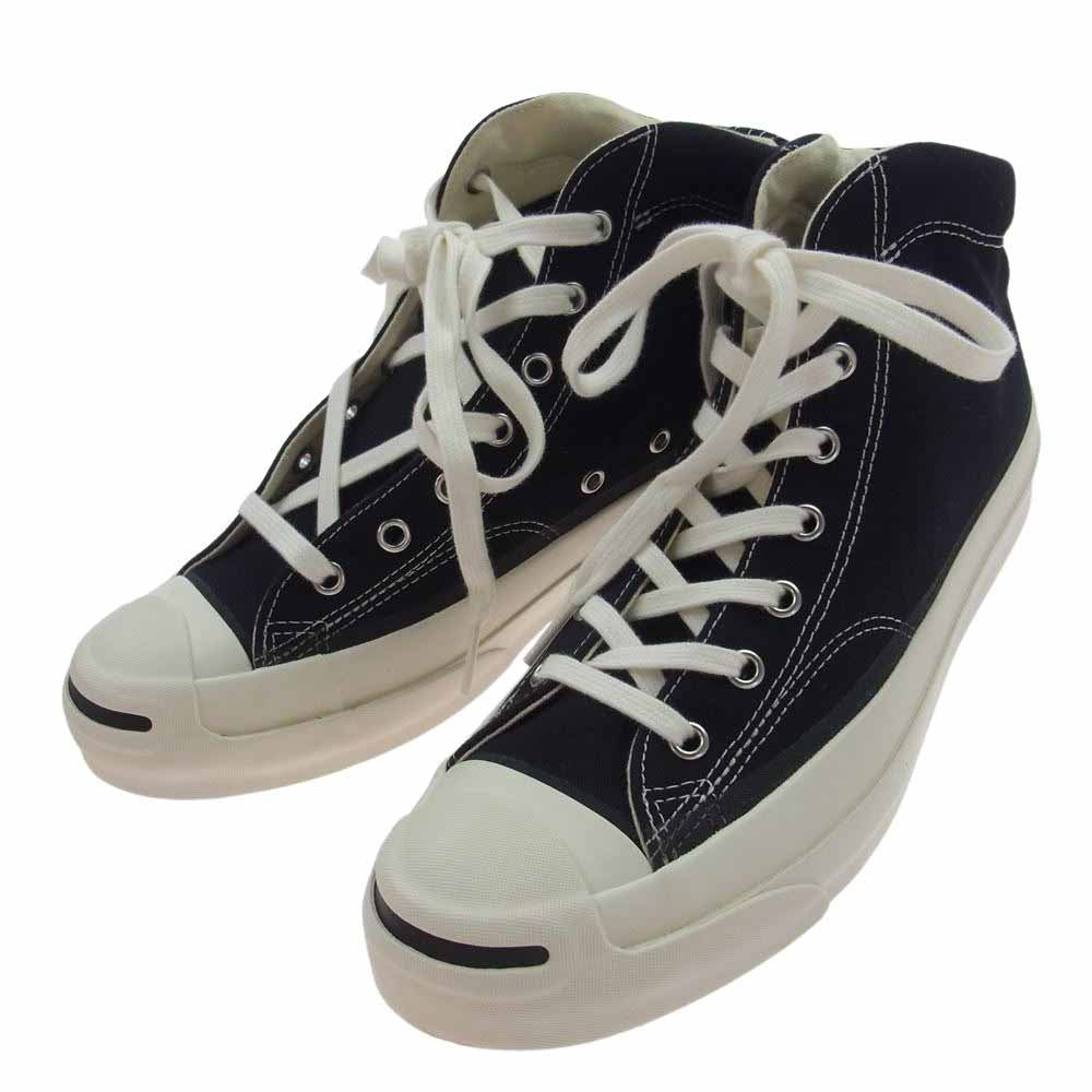 CONVERSE コンバース ADDICT JACK PURCELL アディクト ジャックパーセル キャンバス ミッドカット スニーカー ブラック系 26cm【新古品】【未使用】【中古】