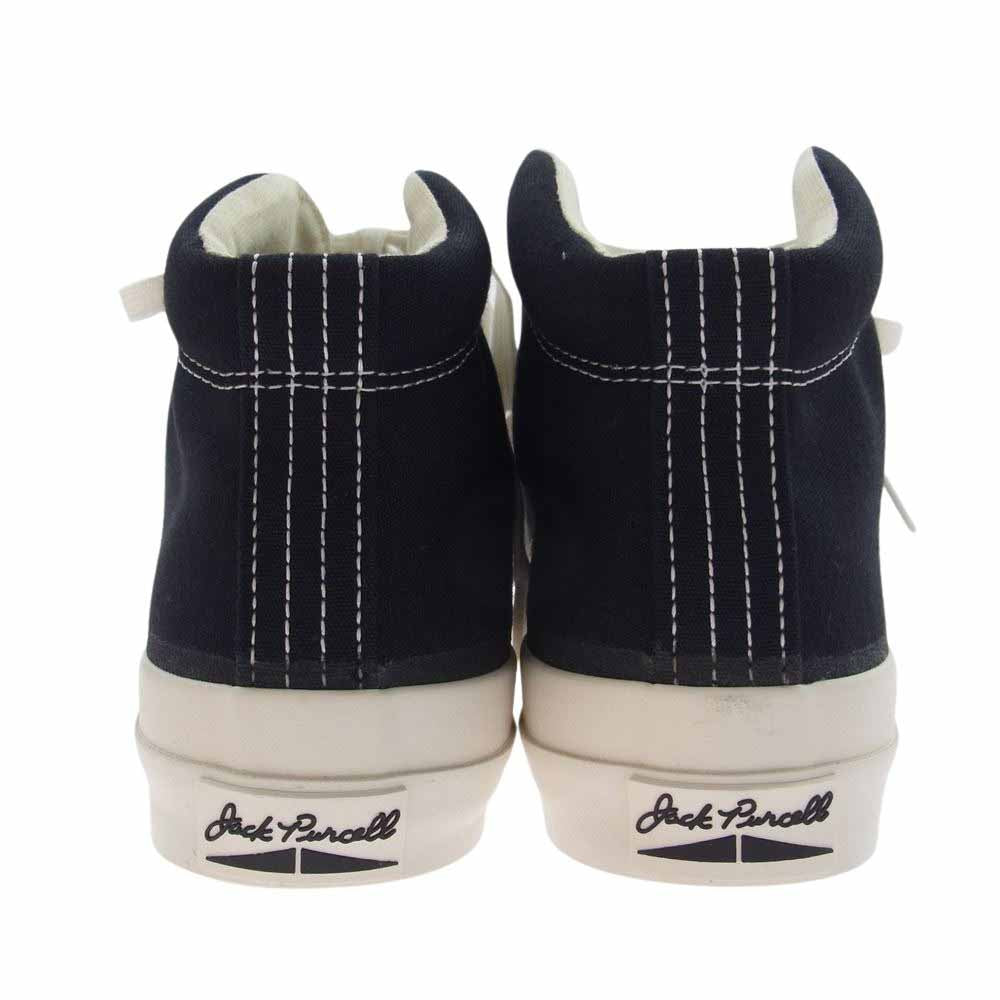 CONVERSE コンバース ADDICT JACK PURCELL アディクト ジャックパーセル キャンバス ミッドカット スニーカー ブラック系 26cm【新古品】【未使用】【中古】