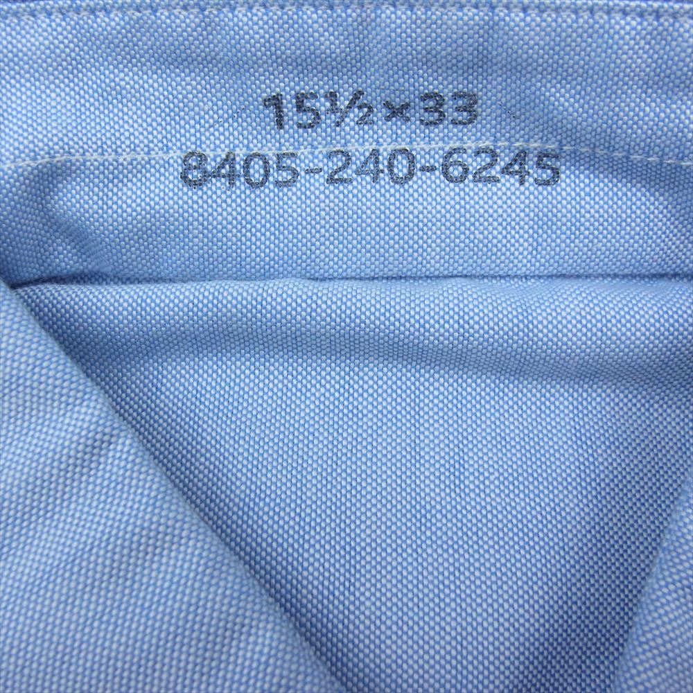 ANATOMICA アナトミカ U.S. AIR FORCE OXFORD SHIRTS エアフォース オックスフォード コットン 長袖シャツ ブルー系 15.2×33【極上美品】【中古】