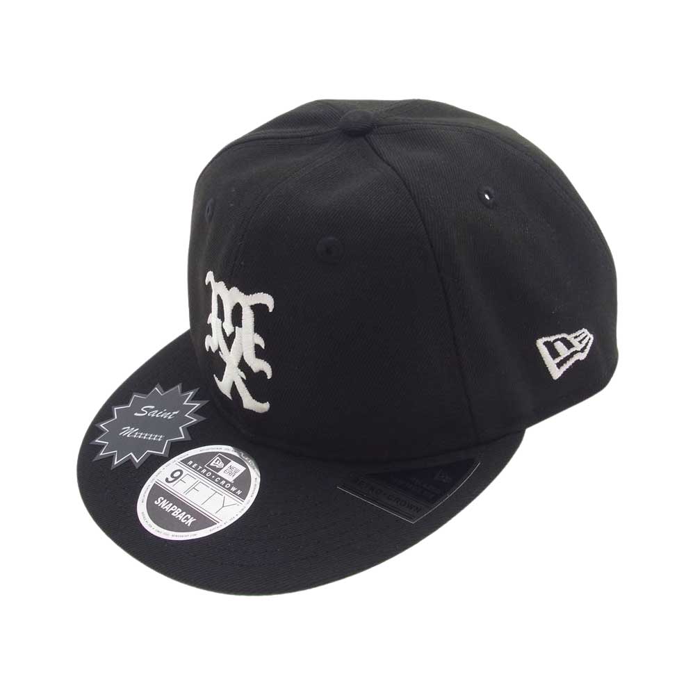 SAINT MICHAEL セントマイケル 24ss SM-YS8-0000-C56 × New Era NE CAP MX SAINT Mxxxxxx ニューエラ キャップ ブラック系【新古品】【未使用】【中古】