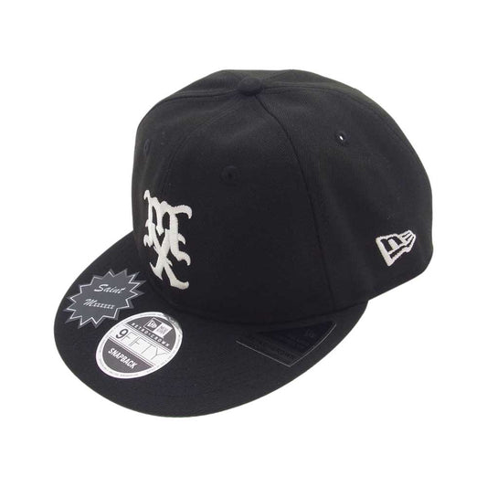 SAINT MICHAEL セントマイケル 24ss SM-YS8-0000-C56 × New Era NE CAP MX SAINT Mxxxxxx ニューエラ キャップ ブラック系【新古品】【未使用】【中古】
