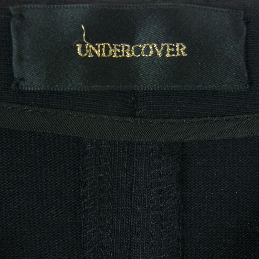 UNDERCOVER アンダーカバー M1708-3 DEEP SCAR DREAM FAINT スウェット切替 ビッグファスナー 半袖 ワンピース ブラック系 2【中古】