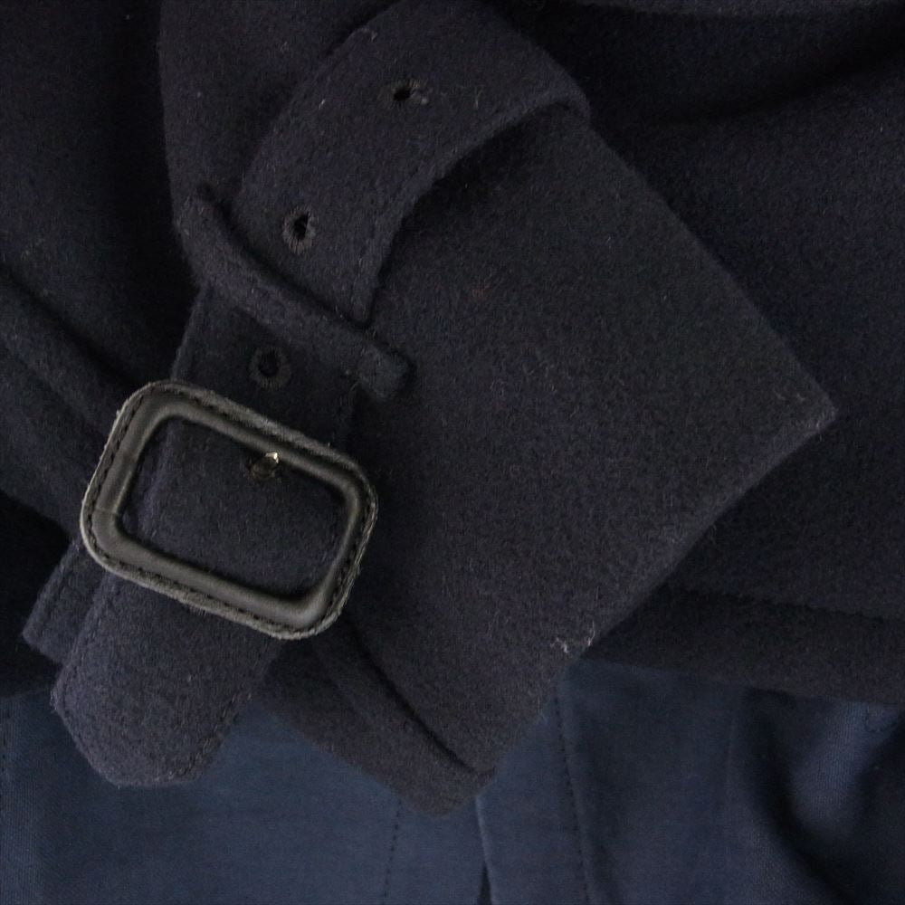 COMME des GARCONS コムデギャルソン 本ライン 09AW ワンダーランド期 GD-C003 ドッキング トレンチコート ネイビー系 S【中古】