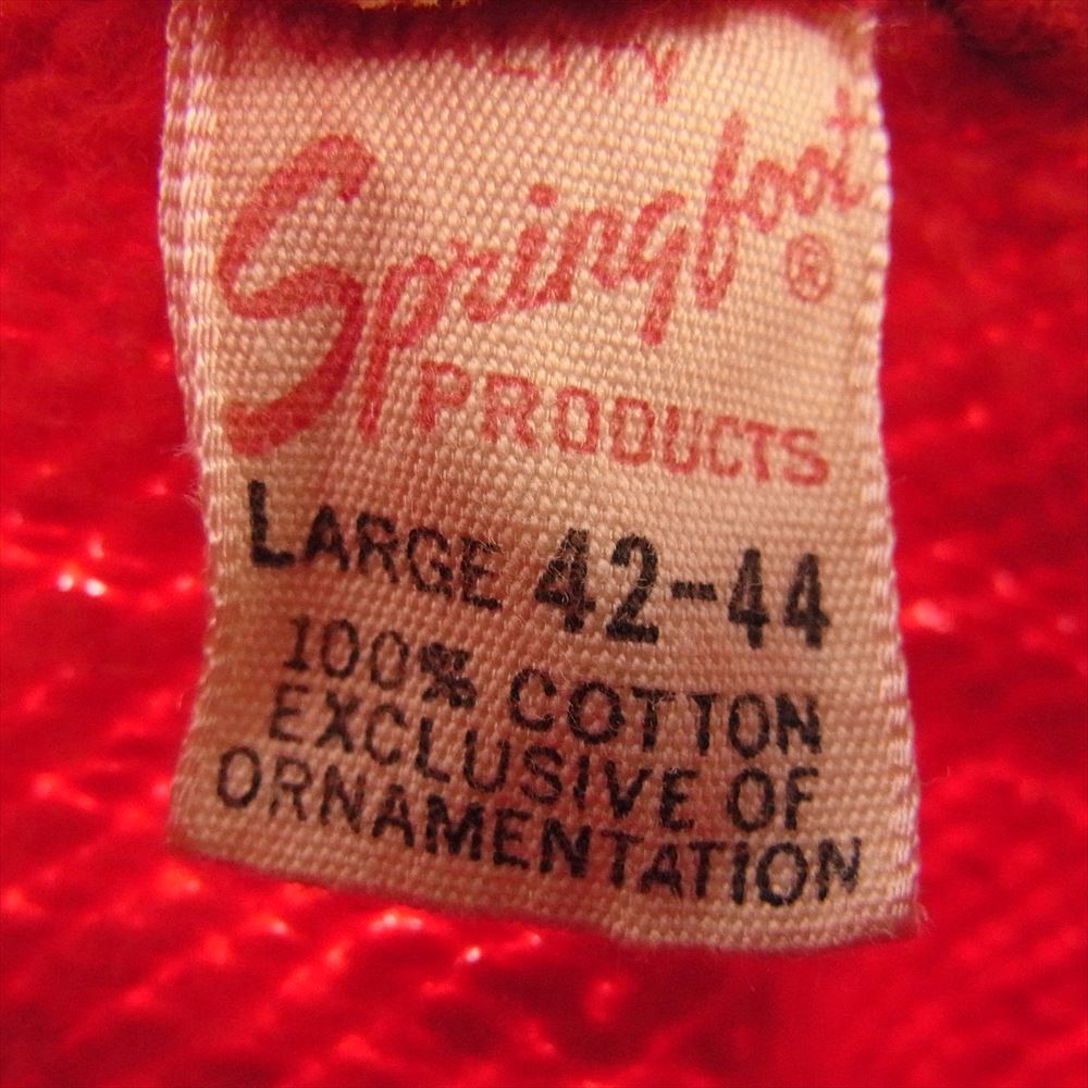 スプリングブーツ ヴィンテージ 60s BIG RED プルオーバー パーカー レッド系 L【中古】