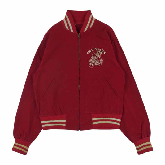 Champion チャンピオン ヴィンテージ 50s ランナーズタグ HARLEY DAVID SON ハーレイダヴィットソン ジャケット レッド系 S【中古】