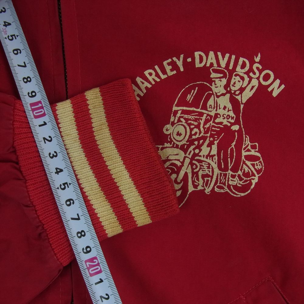 Champion チャンピオン ヴィンテージ 50s ランナーズタグ HARLEY DAVID SON ハーレイダヴィットソン ジャケット レッド系 S【中古】