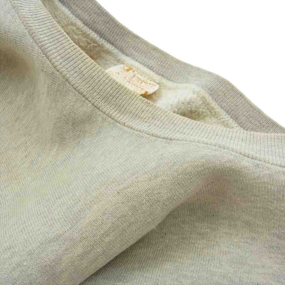 Champion チャンピオン ヴィンテージ 70s 単色タグ 初期 リバースウィーブ 半袖 クルー スウェット グレー系 L【中古】