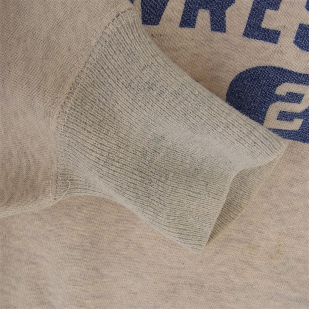 Champion チャンピオン ヴィンテージ 60s 大文字ランタグ OAKCREST WRESTLING 染み込みプリント クルー スウェット グレー系 M【中古】