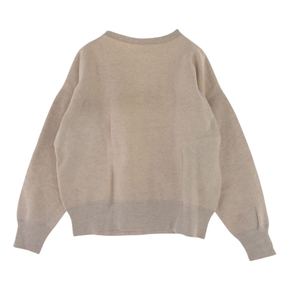 Champion チャンピオン ヴィンテージ 60s 大文字ランタグ 後期 NEW TRIER フロッキープリント スウェット グレー系 L【中古】