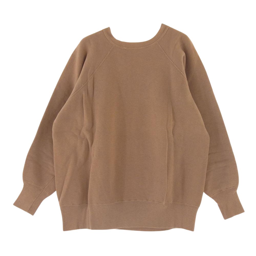 Champion チャンピオン ヴィンテージ 60s 大文字ランタグ 後期 MOHAWK VALLEY プリント ラグラン スウェット ブラウン系 L【中古】