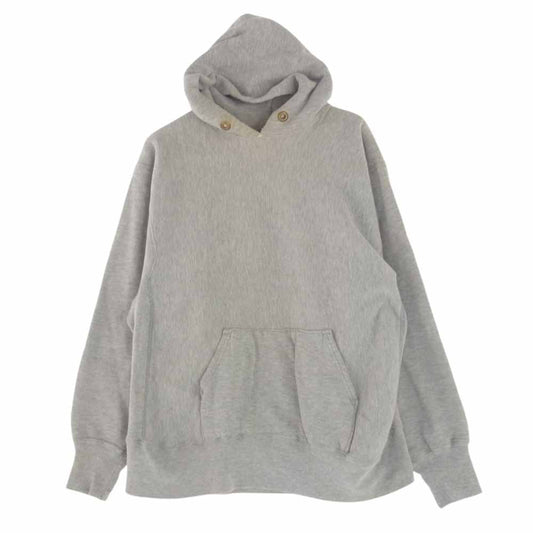 Champion チャンピオン ヴィンテージ 70s 80s 単色タグ 後期 移行期 レーヨン混 リバースウィーブ プルオ－バー パーカー グレー系 L【中古】
