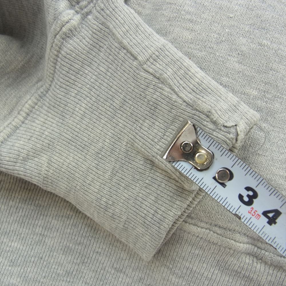 Champion チャンピオン ヴィンテージ 70s 80s 単色タグ 後期 移行期 レーヨン混 リバースウィーブ プルオ－バー パーカー グレー系 L【中古】