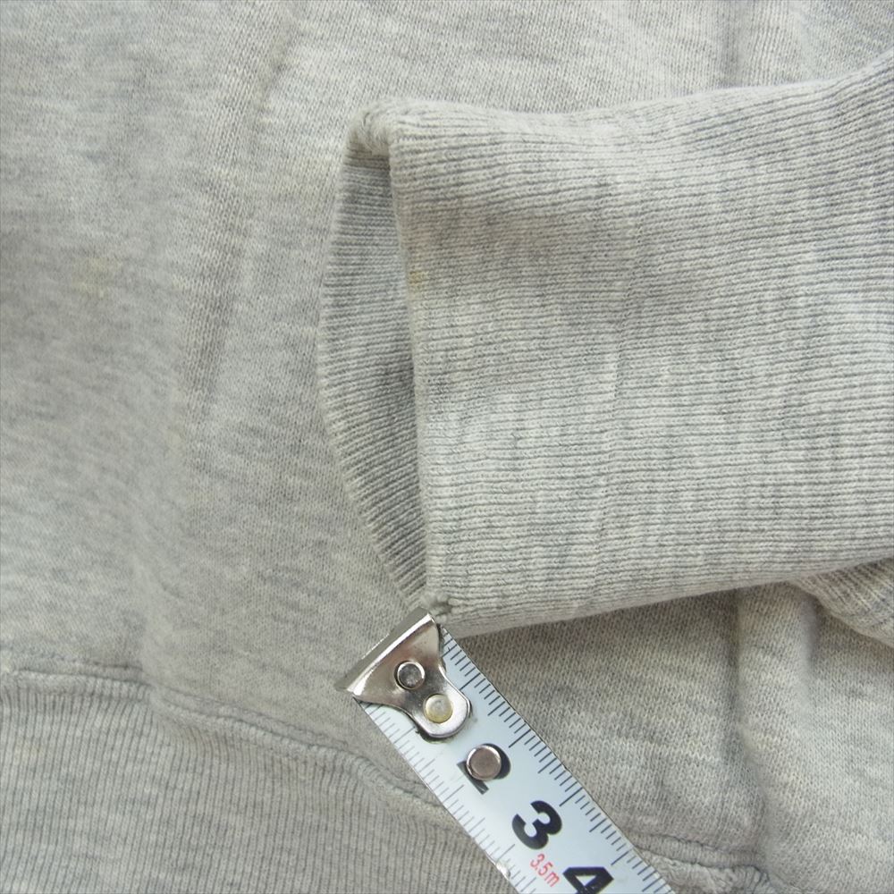 Champion チャンピオン ヴィンテージ 70s 80s 単色タグ 後期 移行期 レーヨン混 リバースウィーブ プルオ－バー パーカー グレー系 L【中古】