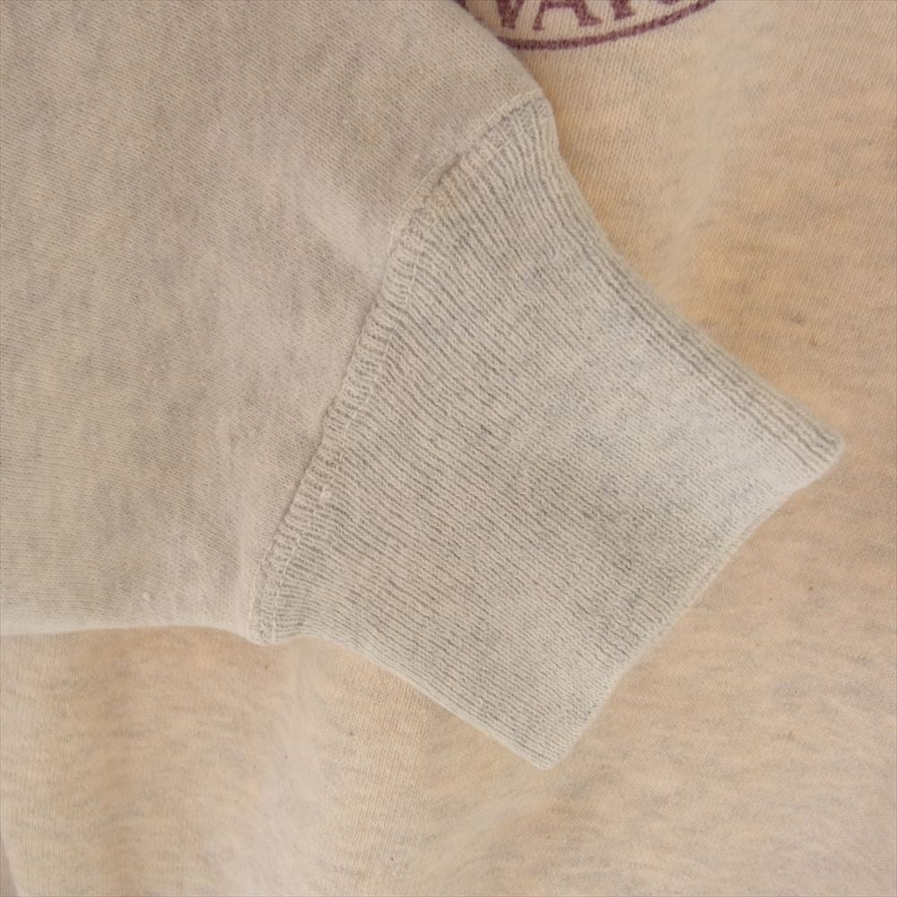 Champion チャンピオン ヴィンテージ 50s 60s 小文字ランタグ HARVARD 染込み カレッジロゴ クルー スウェット グレー系【中古】