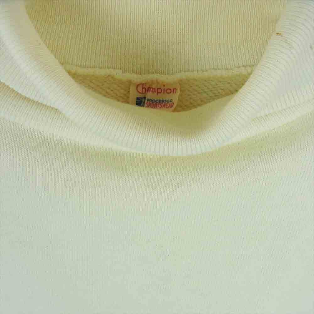 Champion チャンピオン ヴィンテージ 50s 60s 小文字ランタグ KAPPA プリント タートルネック スウェット オフホワイト系 L【中古】