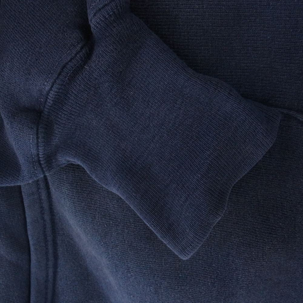Champion チャンピオン ヴィンテージ 70s 単色タグ  後期型 STAFF リバースウィーブ プルオ－バー パーカー ネイビー系 L【中古】