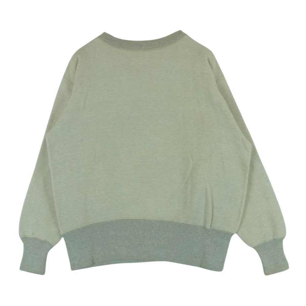 Champion チャンピオン ヴィンテージ 60s 大文字ランタグ 後期 KENT プリント 長リブ スウェット オフホワイト系 ライトグレー系 S【中古】