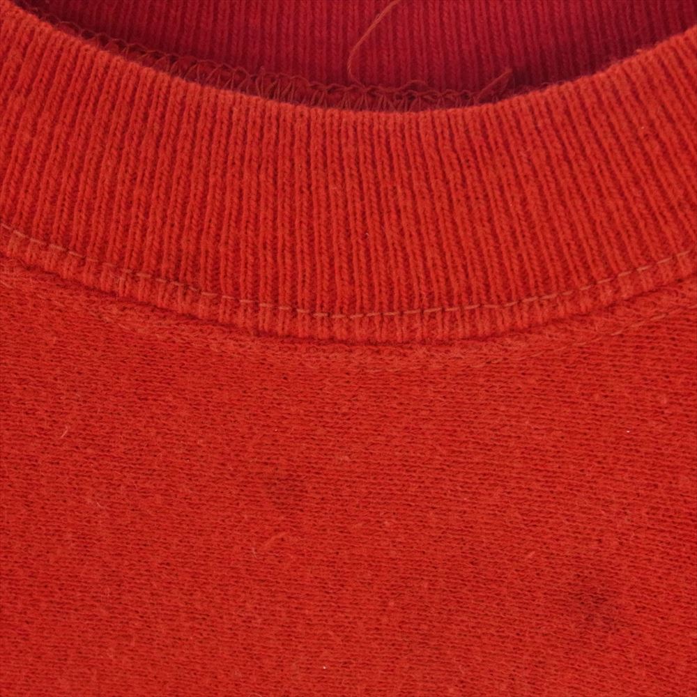 Champion チャンピオン ヴィンテージ 60s タタキタグ後期 ARKANSAS プリント リバースウィーブ クルー スウェット レッド系 L【中古】