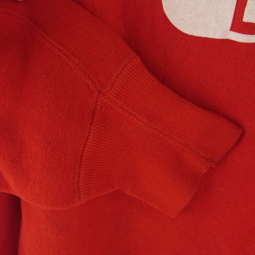 Champion チャンピオン ヴィンテージ 60s タタキタグ後期 ARKANSAS プリント リバースウィーブ クルー スウェット レッド系 L【中古】