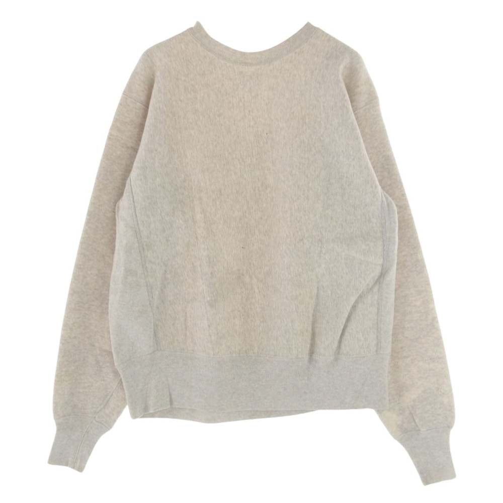 Champion チャンピオン ヴィンテージ 60s 70s タタキタグ最終 YMCA 染み込み プリント リバースウィーブ クルー スウェット グレー系 XL【中古】
