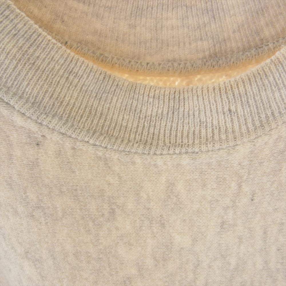Champion チャンピオン ヴィンテージ 60s 70s タタキタグ最終 YMCA 染み込み プリント リバースウィーブ クルー スウェット グレー系 XL【中古】