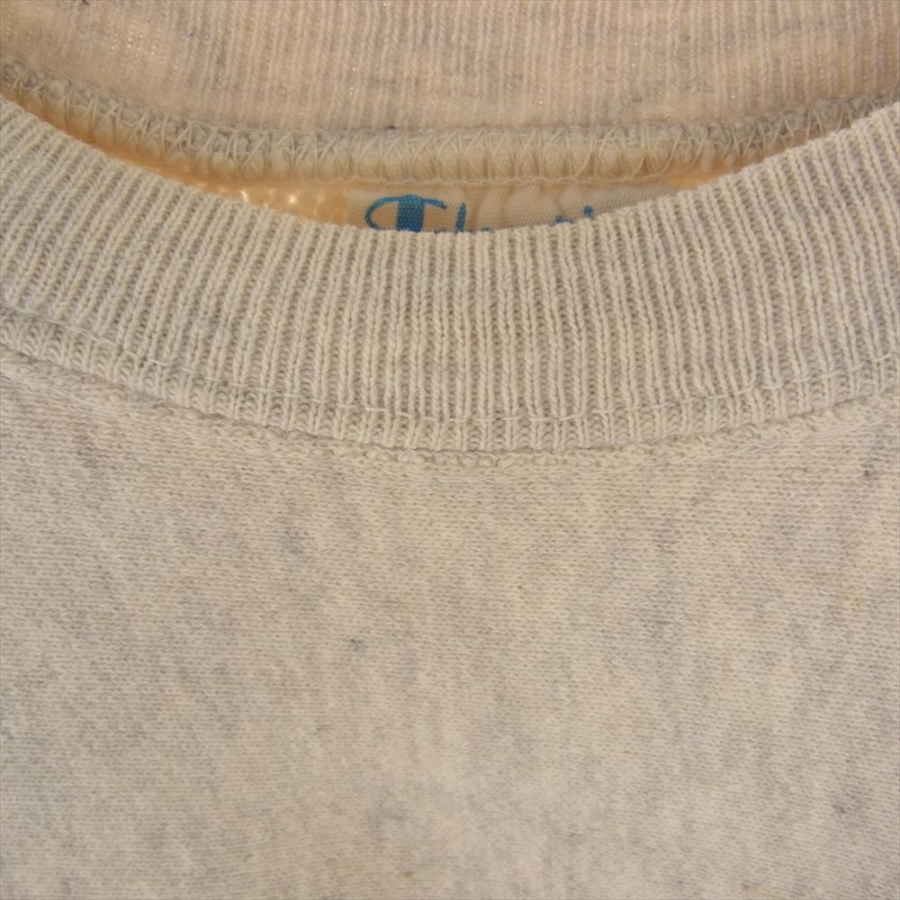 Champion チャンピオン ヴィンテージ 70s 単色タグ 前期 US NAVY  プリント リバースウィーブ クルー スウェット グレー系 S【中古】