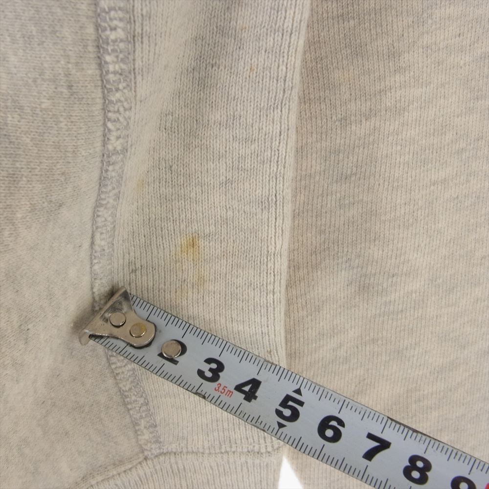 Champion チャンピオン ヴィンテージ 70s 単色タグ 前期 US NAVY  プリント リバースウィーブ クルー スウェット グレー系 S【中古】