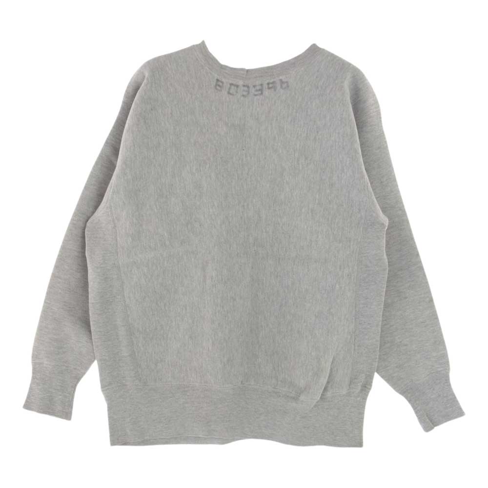 Champion チャンピオン ヴィンテージ 70s 単色タグ前期 US NAVY 染み込み プリント リバースウィーブ クルー スウェット グレー系 M【中古】