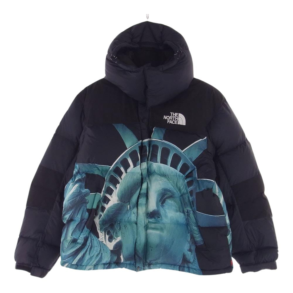 Supreme シュプリーム THE NORTH FACE ノースフェイス 国内正規品 19AW ND91901I Statue of Liberty Baltoro Jacket バルトロ ジャケット  ネイビー系 ライトブルー系 M【中古】