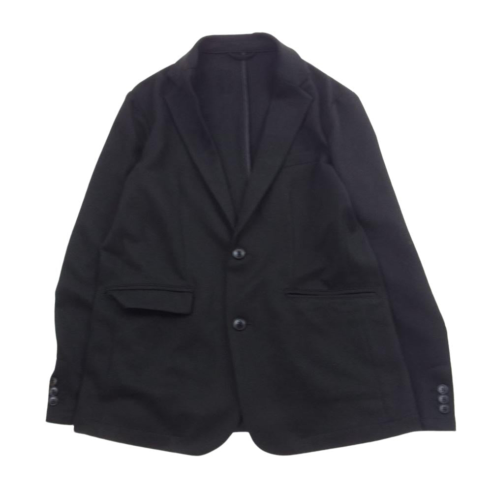 nano universe ナノユニバース 672-2216202 672-2227216 テックツイル 2B ジャケット テーパードパンツ セットアップ ブラック系 L【中古】