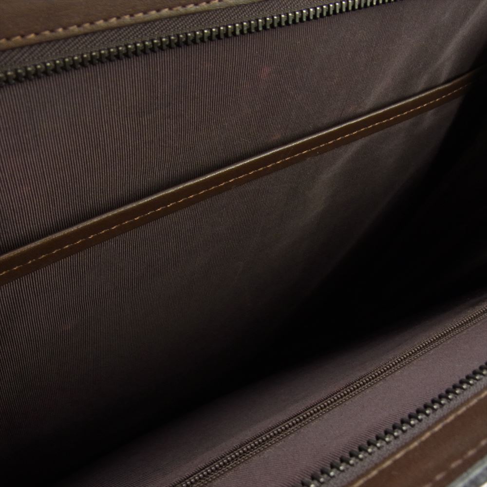 ISSEY MIYAKE イッセイミヤケ オールド MIYAKE DESIGN STUDIO レザー ブリーフケース ビジネスバッグ ブラウン系【中古】