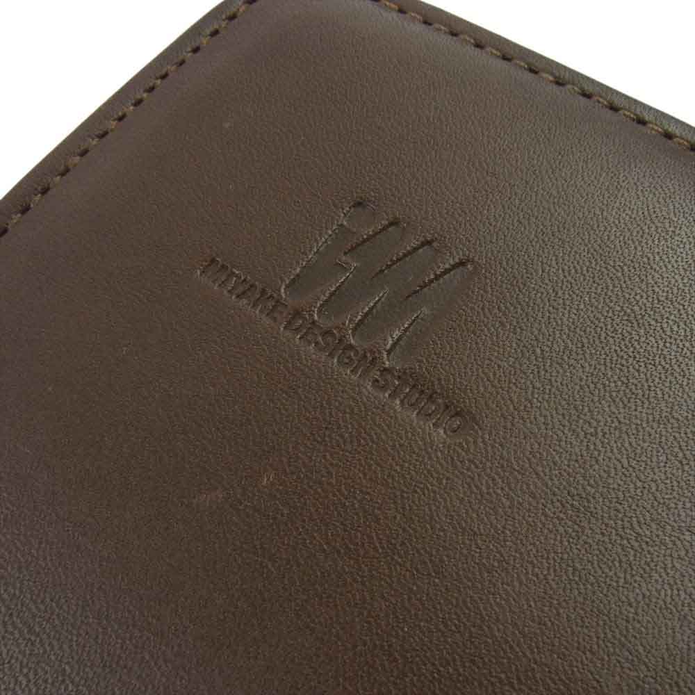 ISSEY MIYAKE イッセイミヤケ オールド MIYAKE DESIGN STUDIO レザー ブリーフケース ビジネスバッグ ブラウン系【中古】