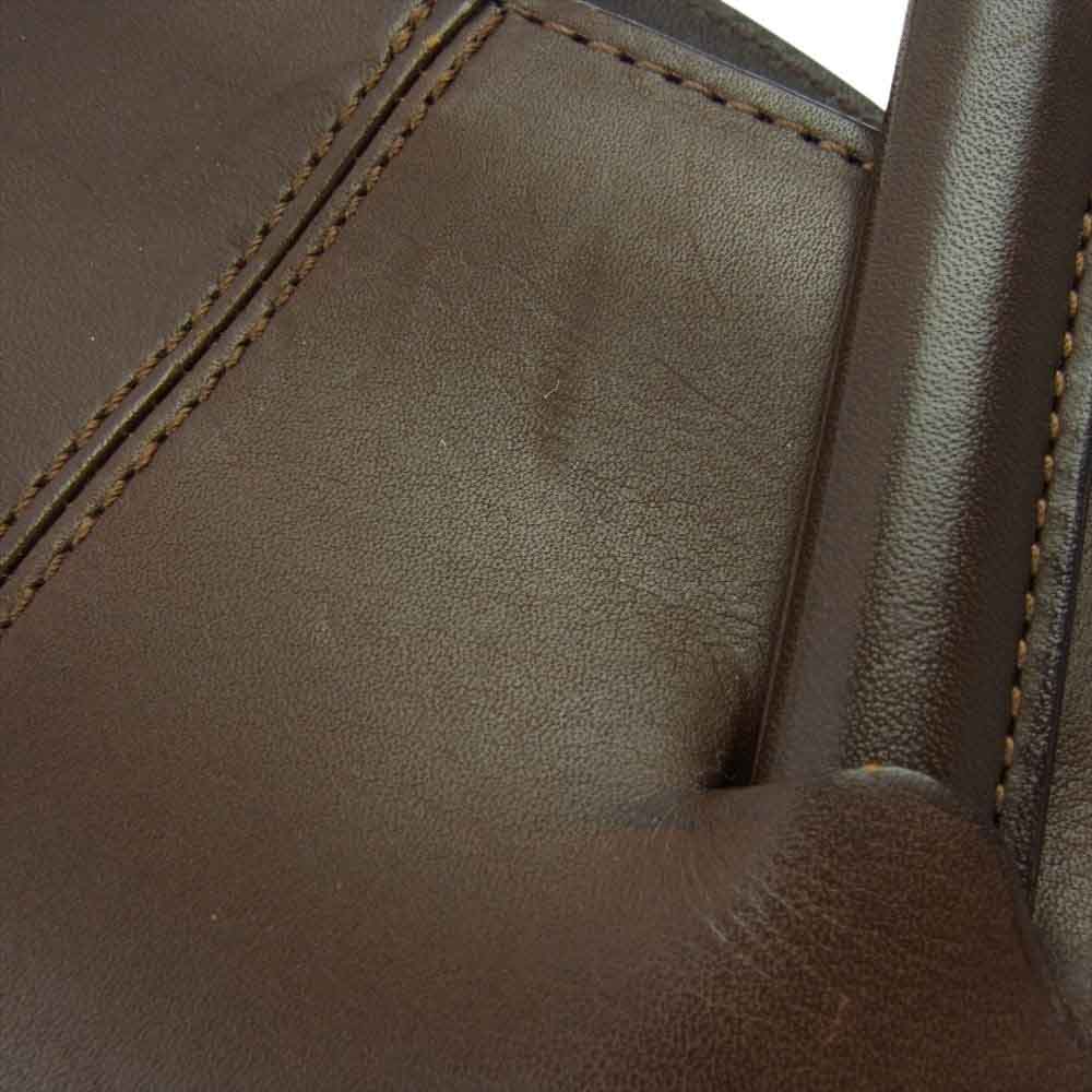 ISSEY MIYAKE イッセイミヤケ オールド MIYAKE DESIGN STUDIO レザー ブリーフケース ビジネスバッグ ブラウン系【中古】