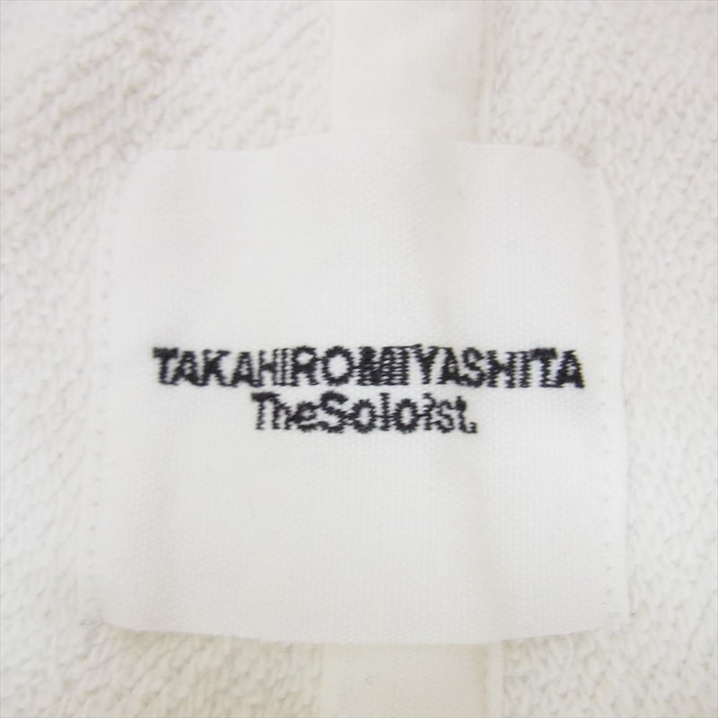 TAKAHIRO MIYASHITA The SoloIst. タカヒロミヤシタザソロイスト 117AW 裾ジップ スウェット パンツ ホワイト系 48【中古】